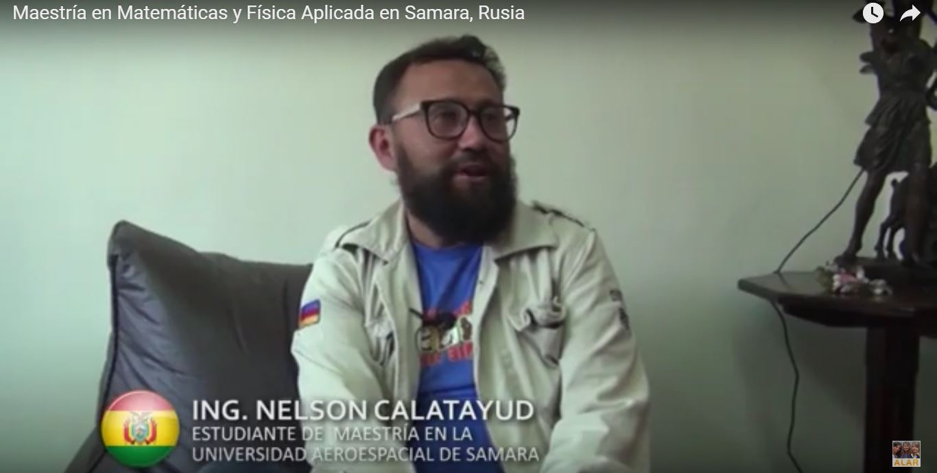 Nelson Calatayud (Bolivia) Maestría en Matemática y Física aplicada en Samara, Rusia