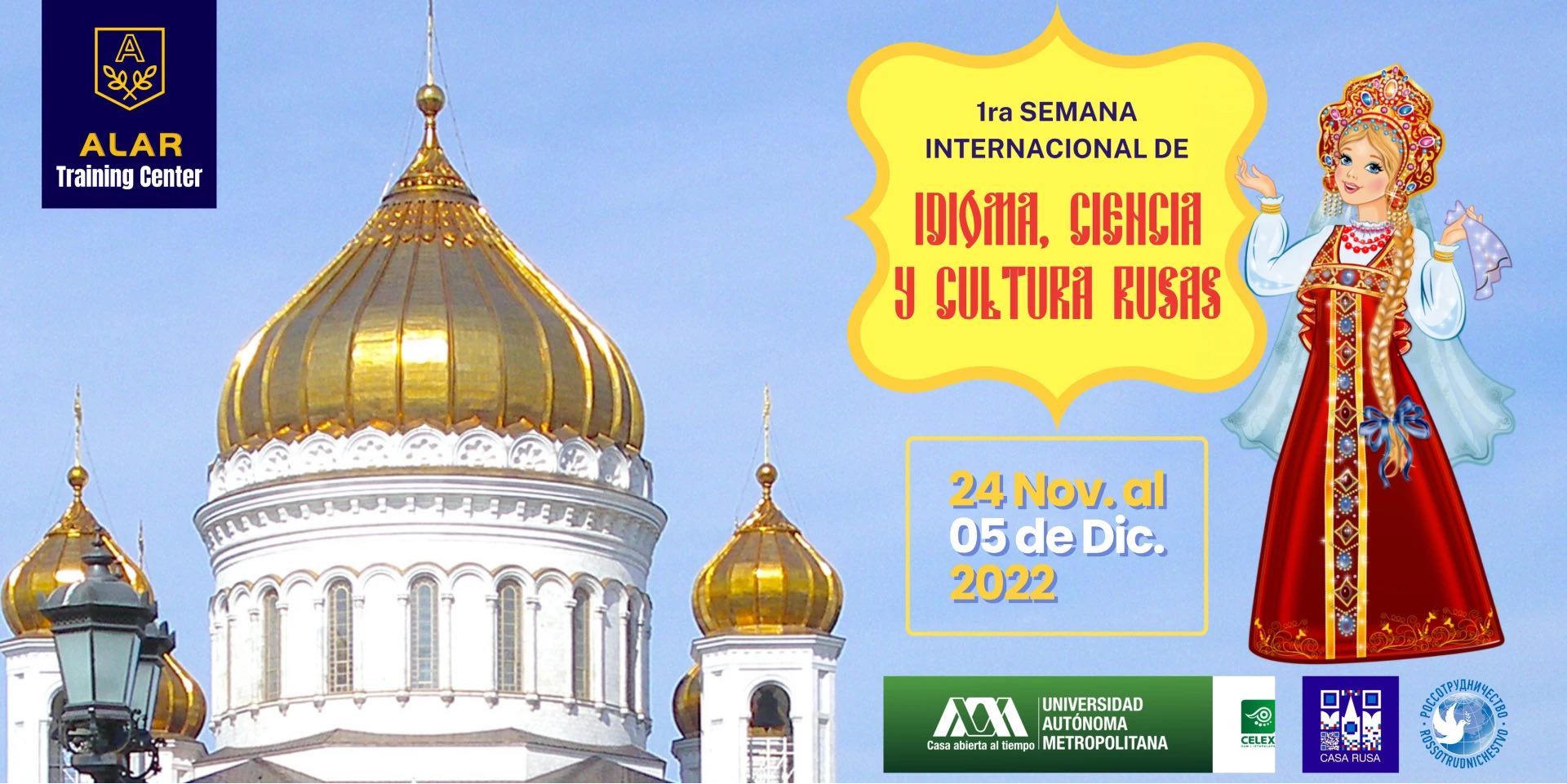 Excelente noticia: Semana internacional de idioma, cultura y ciencia rusas