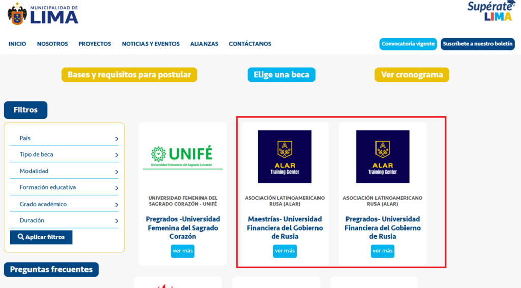 Convenio de ALAR con la Municipalidad de Lima